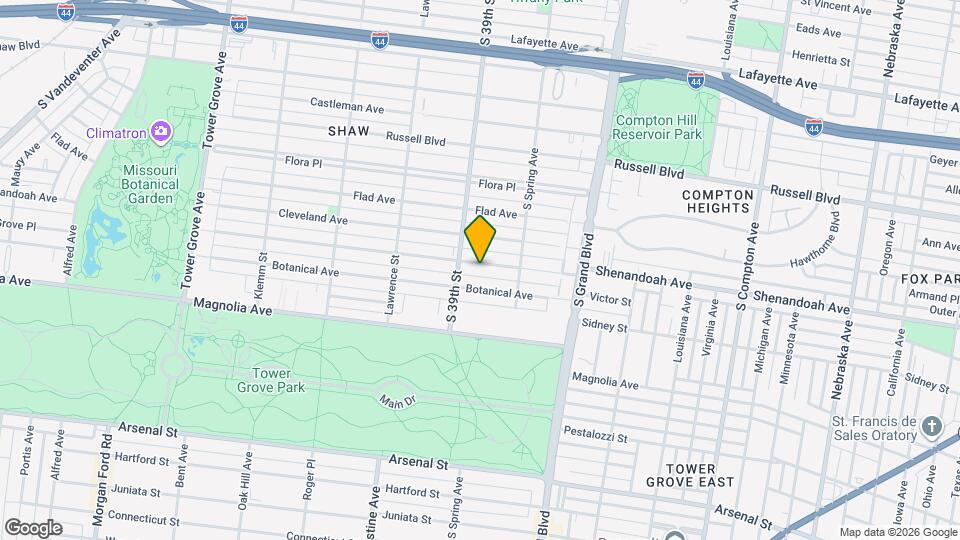 3841 Shenandoah Ave Map and Location Details