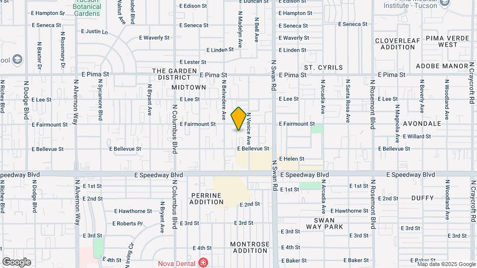 4534 E Fairmount St Map and Location Details