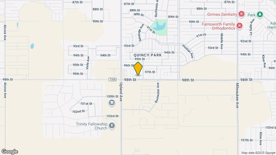 9713 Saratoga Ave Map and Location Details