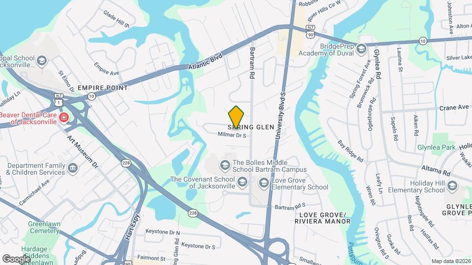 5709 Milmar Dr S Map and Location Details