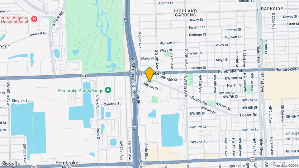 1025 NW 8th St Map and Location Details
