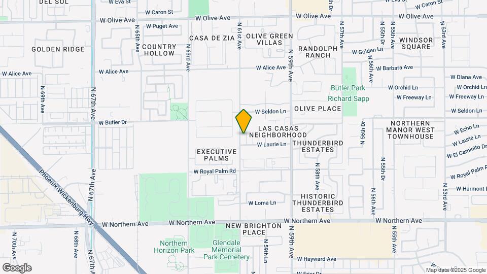 8315 N 61st Ave Map and Location Details
