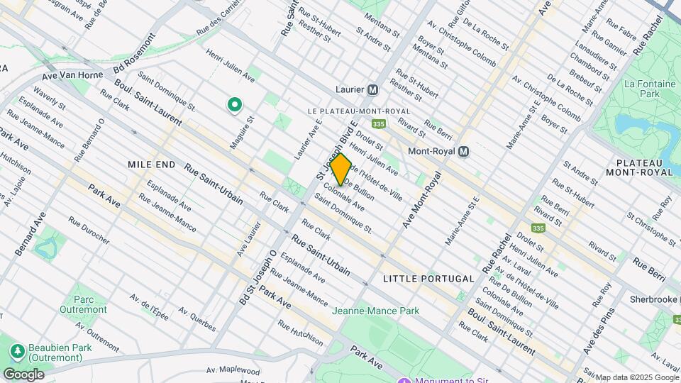 4835 Coloniale Av Map and Location Details