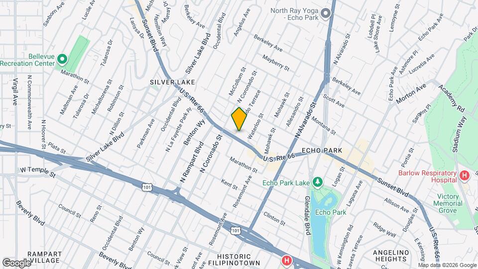 1100 Coronado Ter, Unit 1104 Mapa y Detalles de la Ubicación