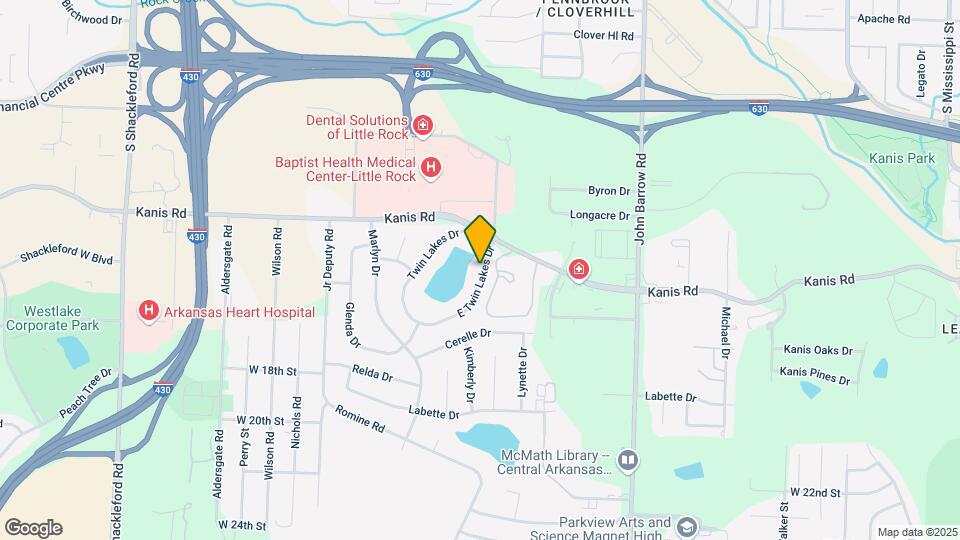 1306 E Twin Lakes Dr Map and Location Details
