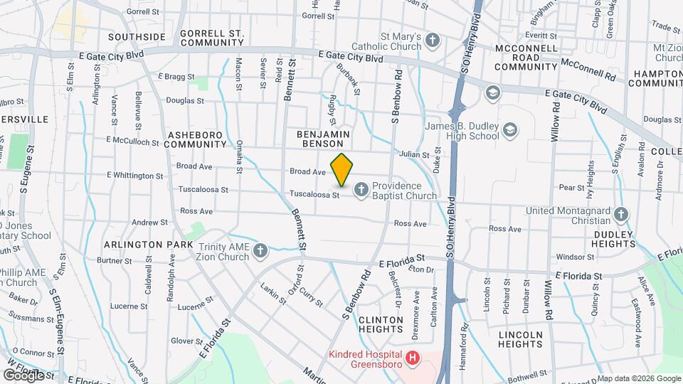 1015 Tuscaloosa St Map and Location Details