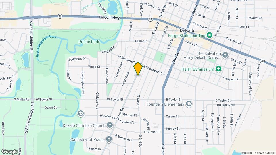 708 S 1st St Map and Location Details