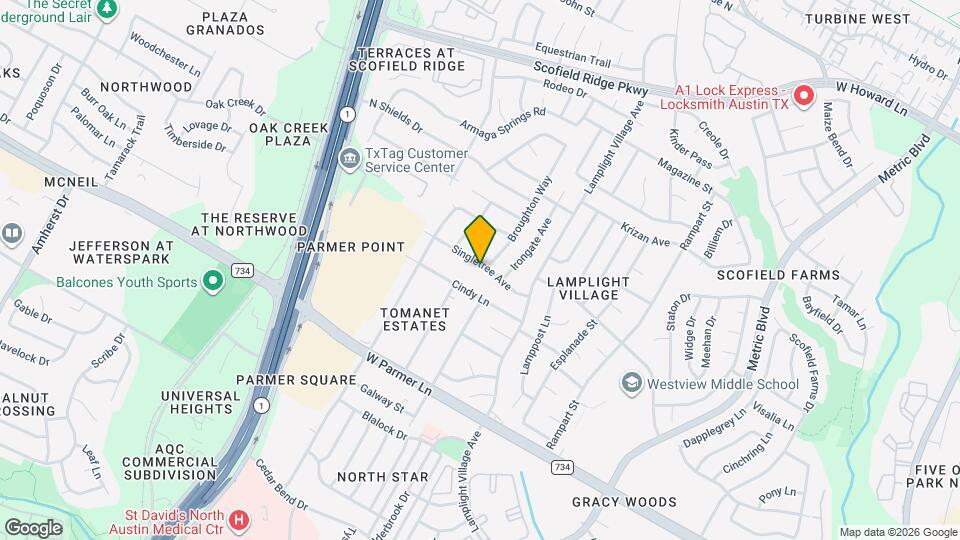 2209 Singletree Ave Map and Location Details