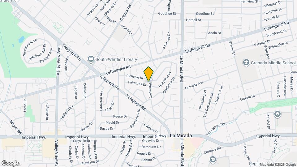 11817 Goldendale Dr Mapa y Detalles de la Ubicación