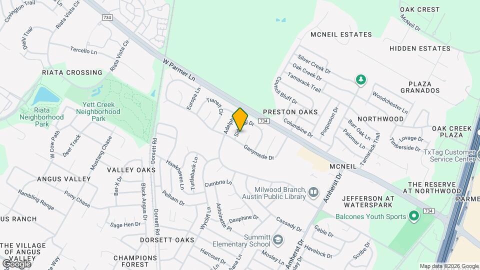 4615 Sidereal Dr Map and Location Details