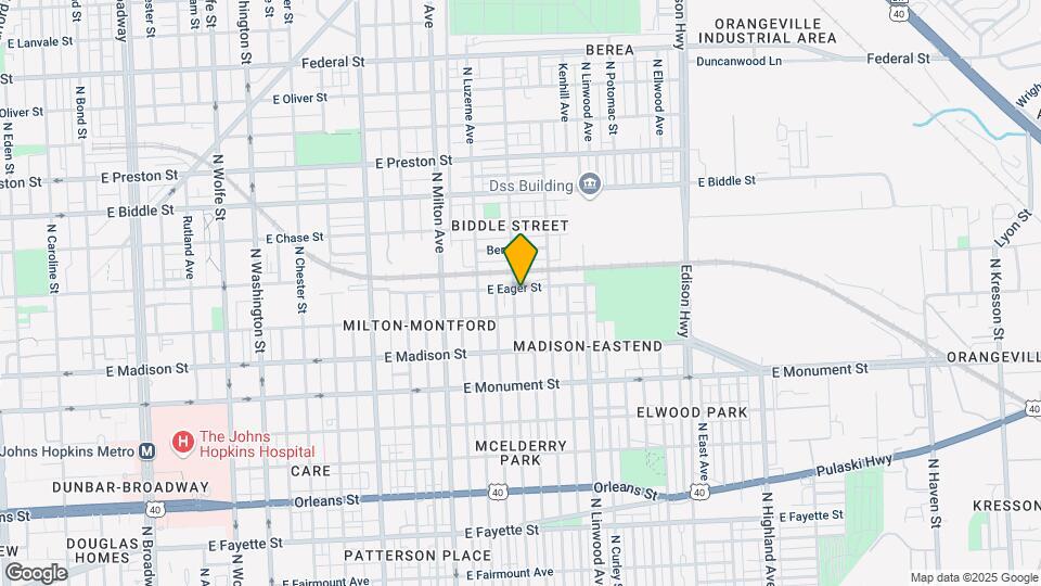 919 N Lakewood Ave Map and Location Details