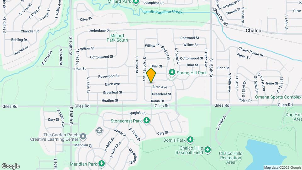 16130 Birch Ave Mapa y Detalles de la Ubicación