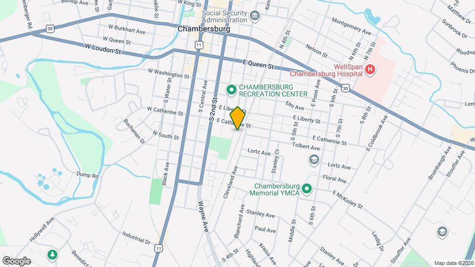 424 S 3rd St Map and Location Details