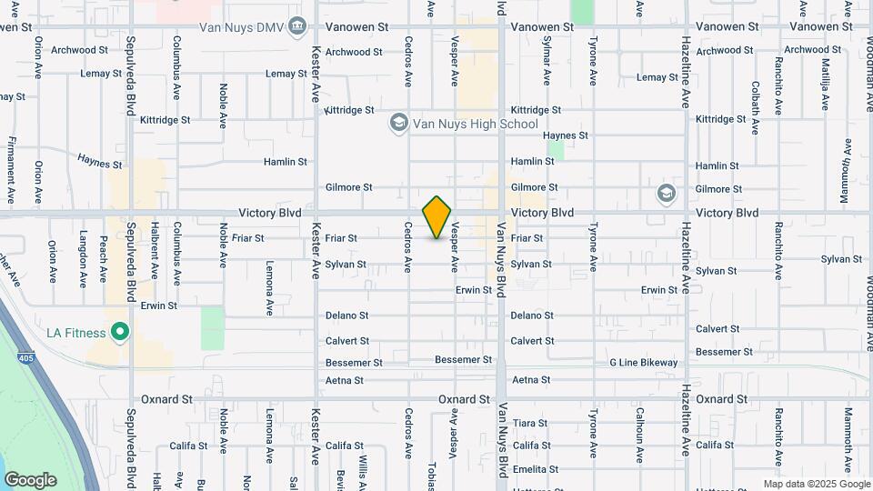 14624 Friar Street Map and Location Details