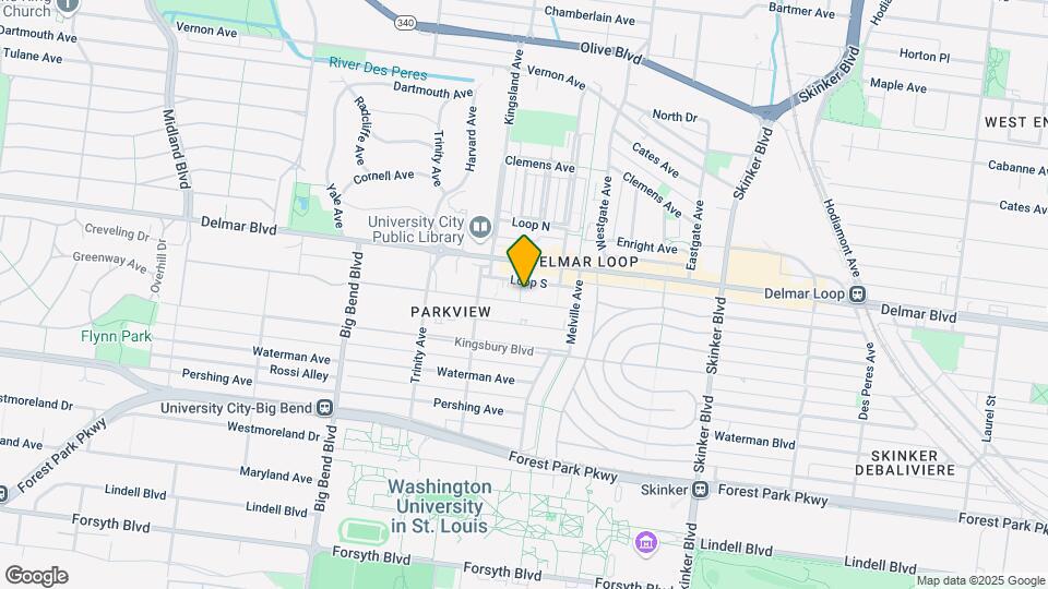 6647 Washington Ave Map and Location Details