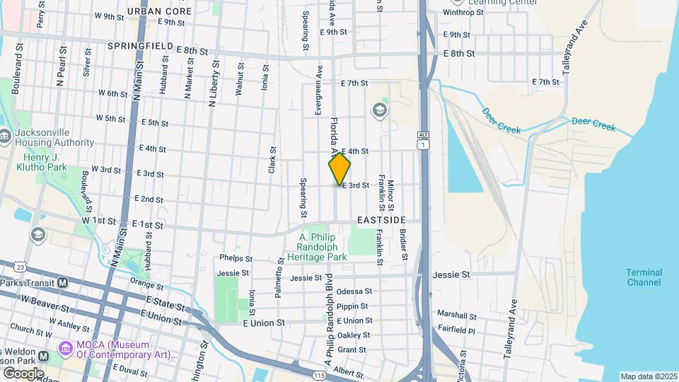1223 Florida Ave Map and Location Details