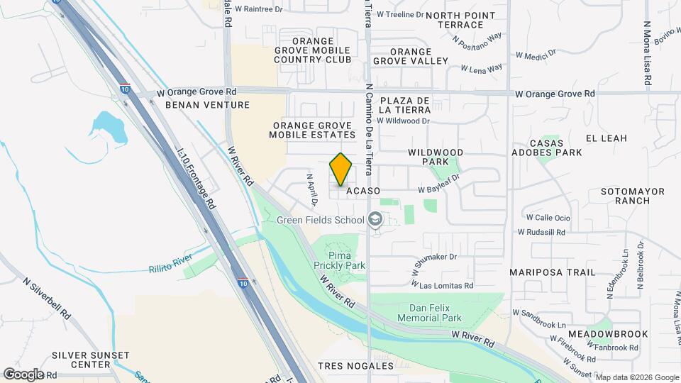 6110 N Orange Tree Ln Map and Location Details