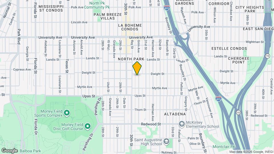 3578 Grim Ave, Unit 3578 Mapa y Detalles de la Ubicación