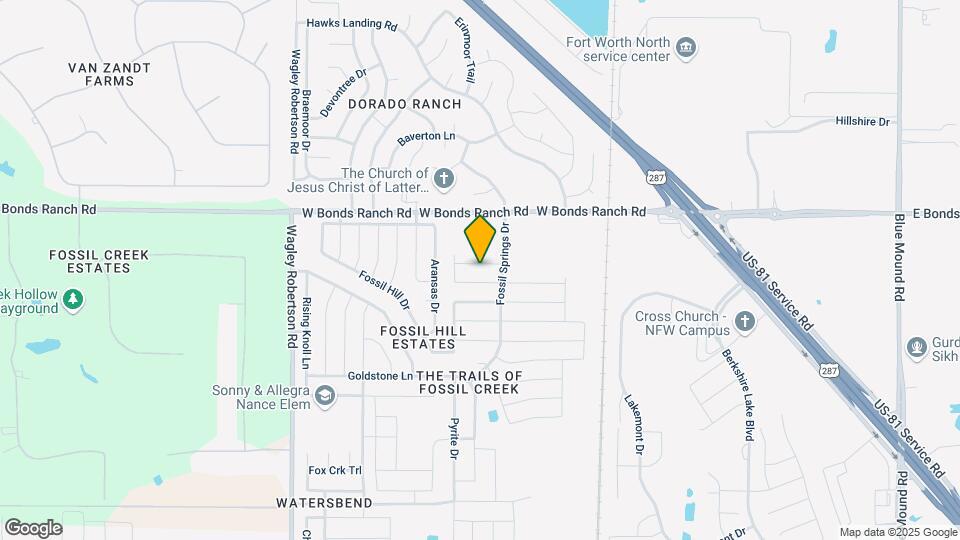 421 Sandy Creek Dr Map and Location Details