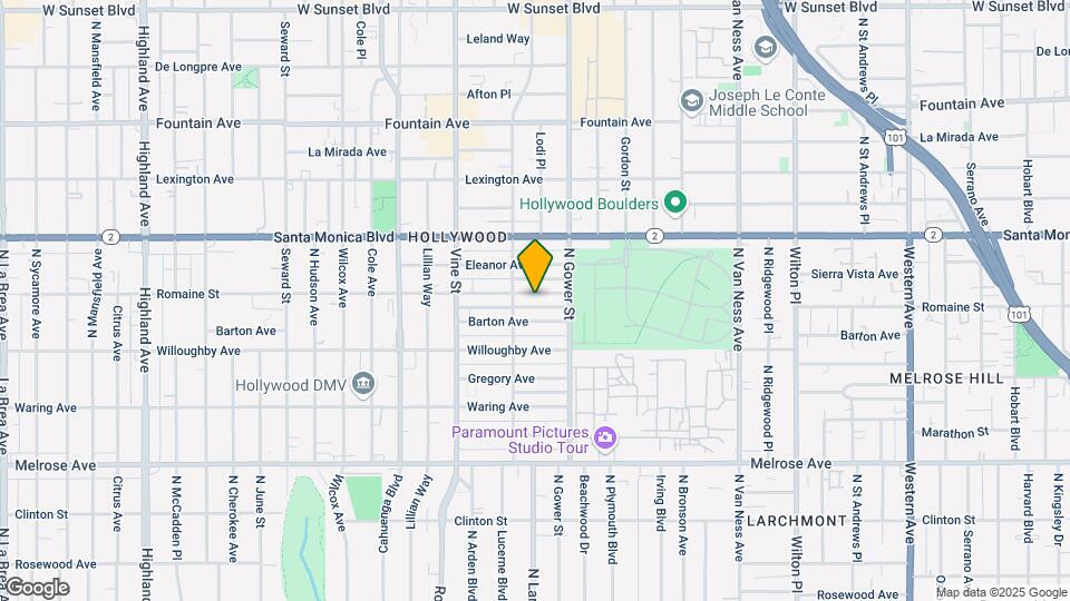 6036 Romaine St Map and Location Details