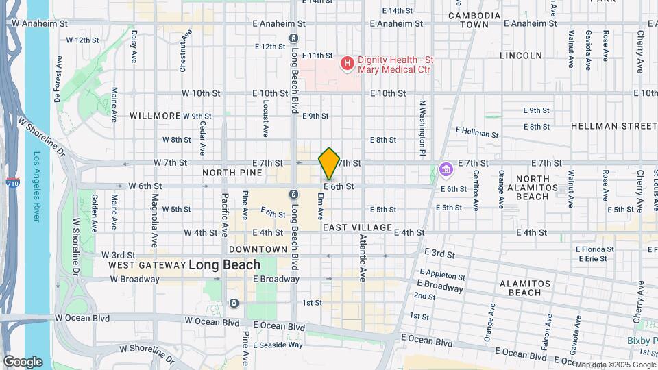 421 W 6th St Map and Location Details