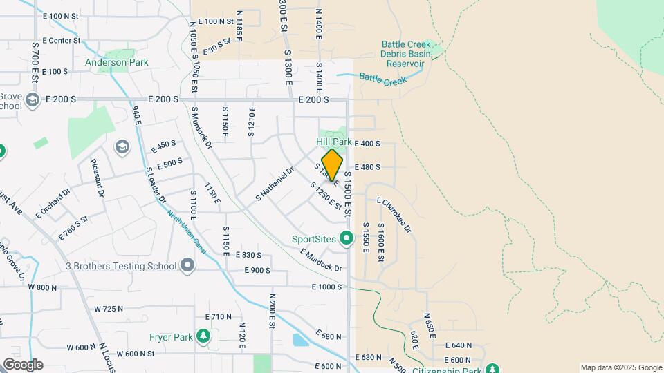 620 S 1300 E Map and Location Details