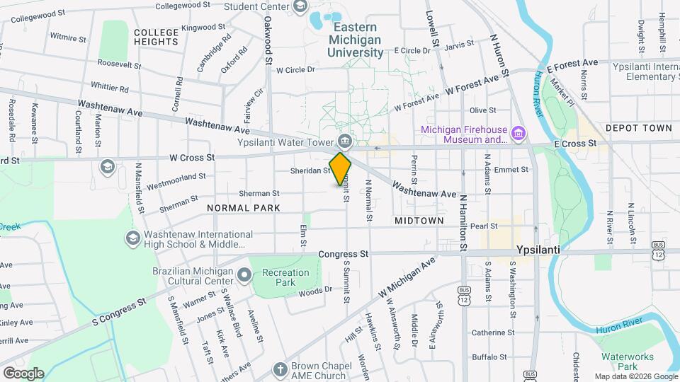 207 N Summit St Map and Location Details