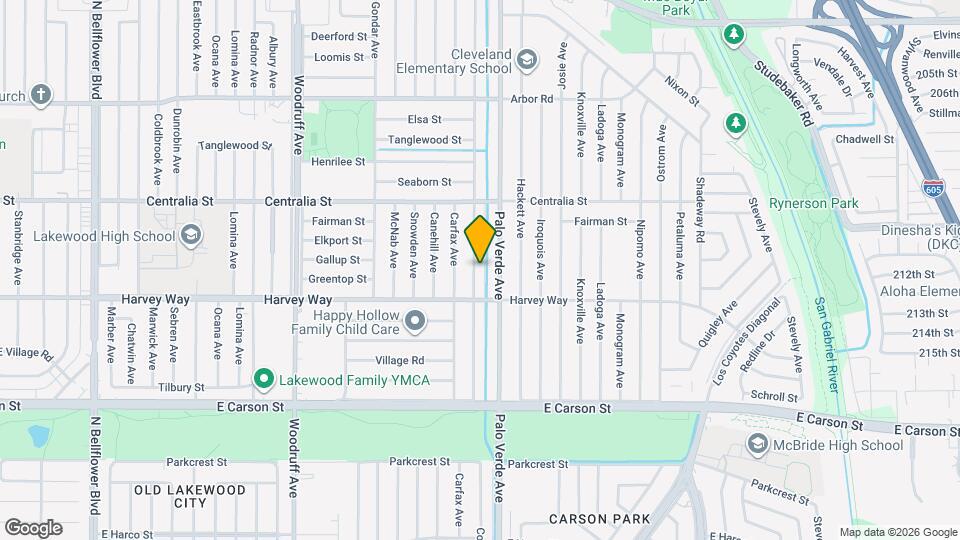 4334 Conquista Ave Map and Location Details