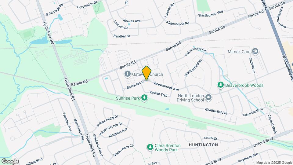 2016 Beaverbrook Ave Map and Location Details