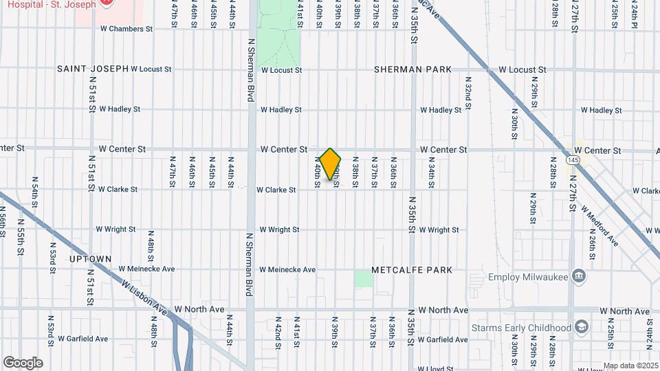 2609-2611-2611 N 39th St Map and Location Details