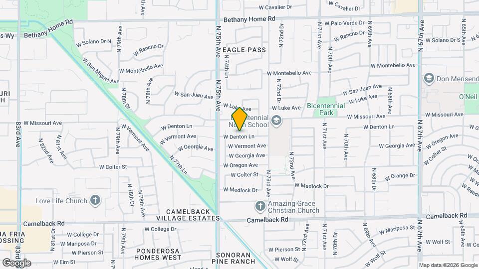 5427 N 74th Ave Map and Location Details