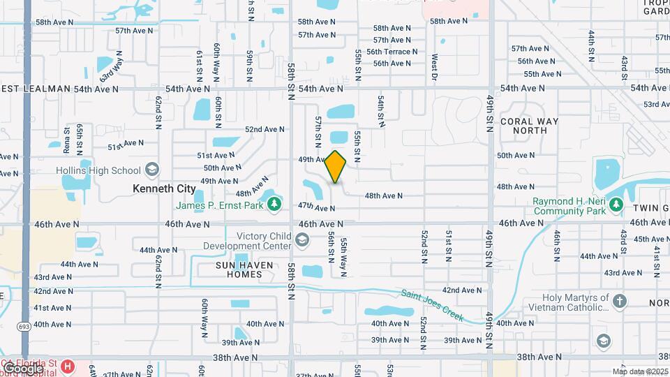 4813 Lake Charles Dr N Map and Location Details