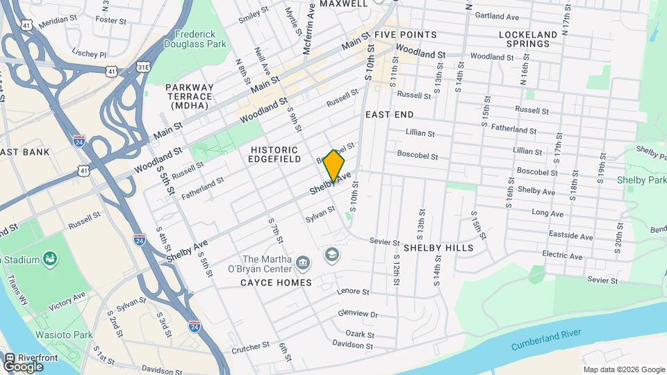 902B Shelby Ave Map and Location Details