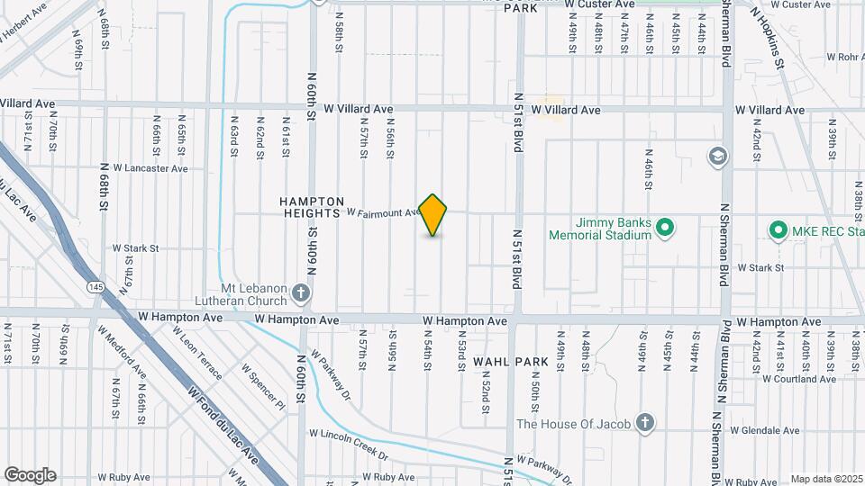 4939 N 54th St Map and Location Details