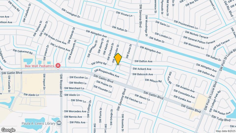 2650 SW Calder St Map and Location Details