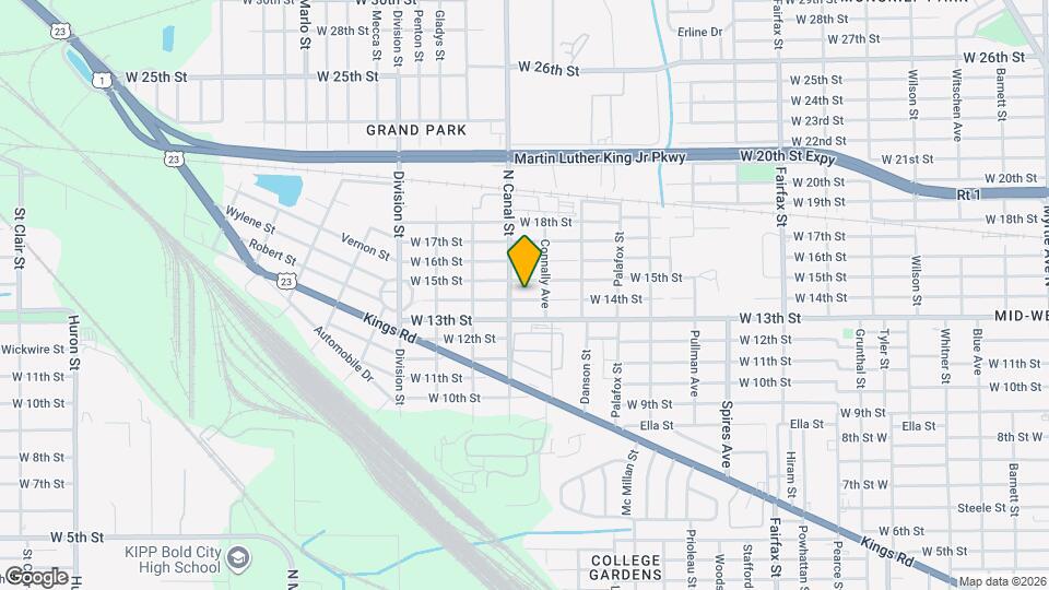 2169 W 14th St Map and Location Details