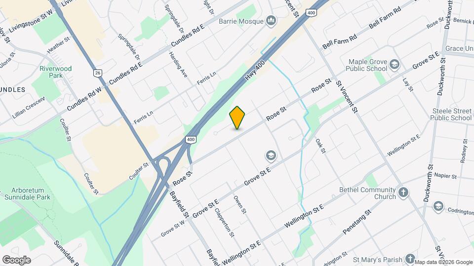 66 Rose St Map and Location Details