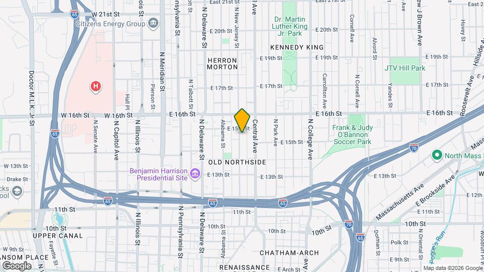 1455 N New Jersey St, Unit 4 Map and Location Details