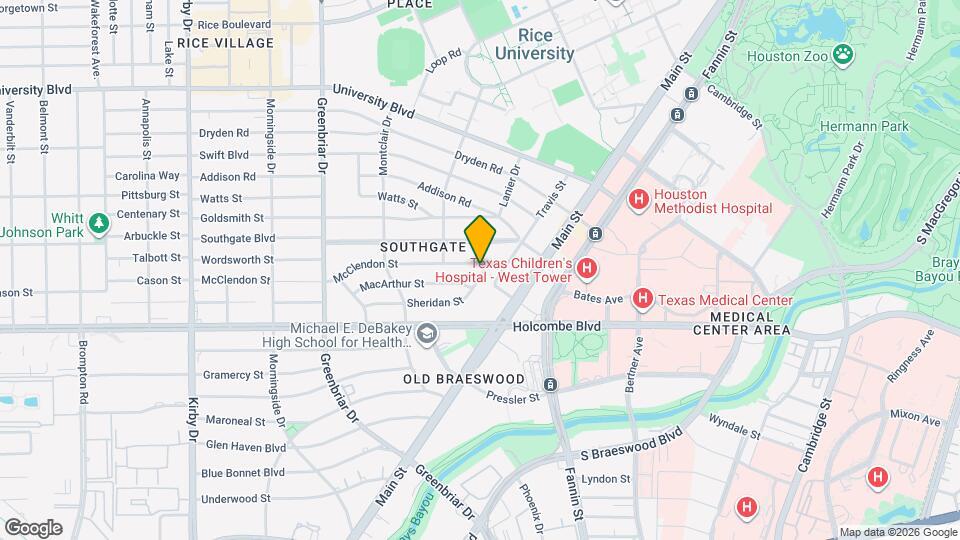 2019 McClendon St Map and Location Details