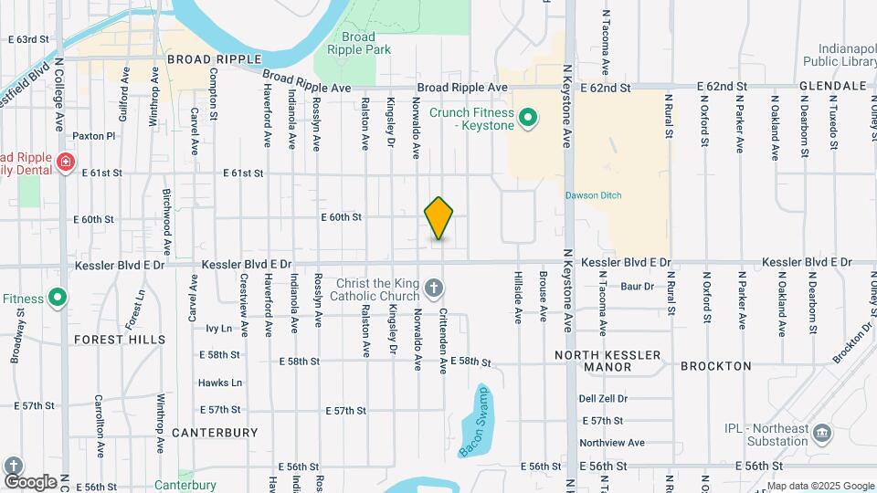 5916 Crittenden Ave Map and Location Details