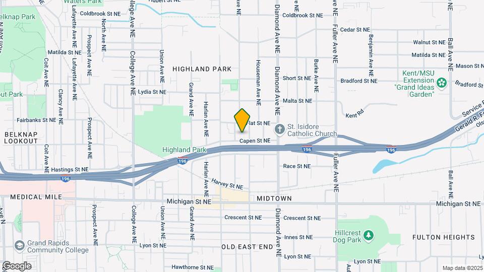 845 Capen St NE-Unit -1 Map and Location Details