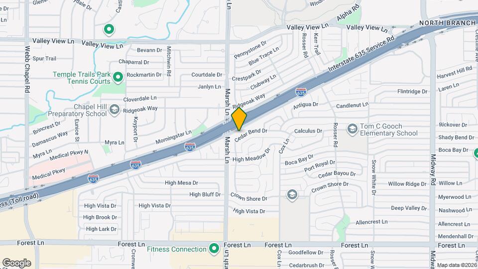 12329 Cedar Bend Dr Map and Location Details