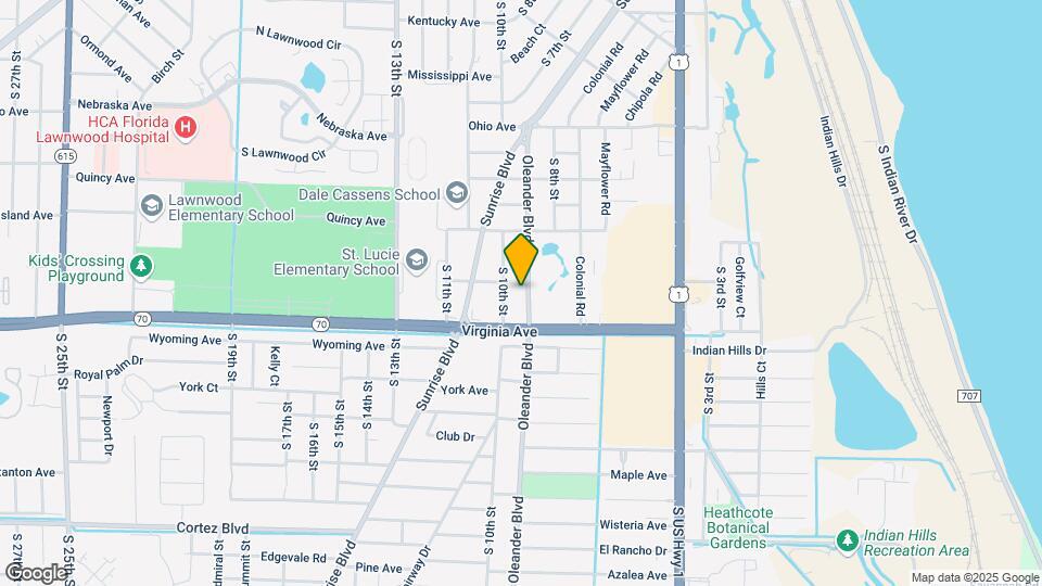2017 Oleander Blvd Map and Location Details