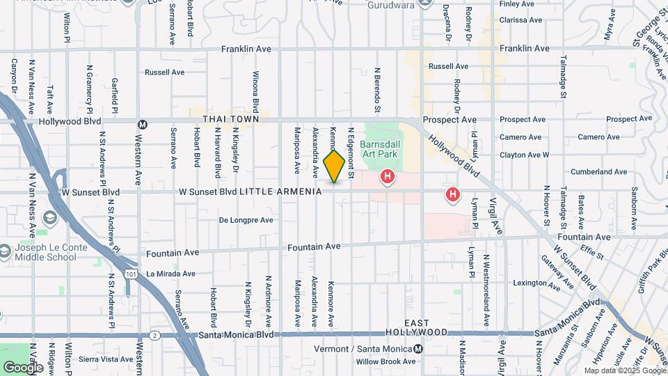 1502 N Kenmore Ave Map and Location Details