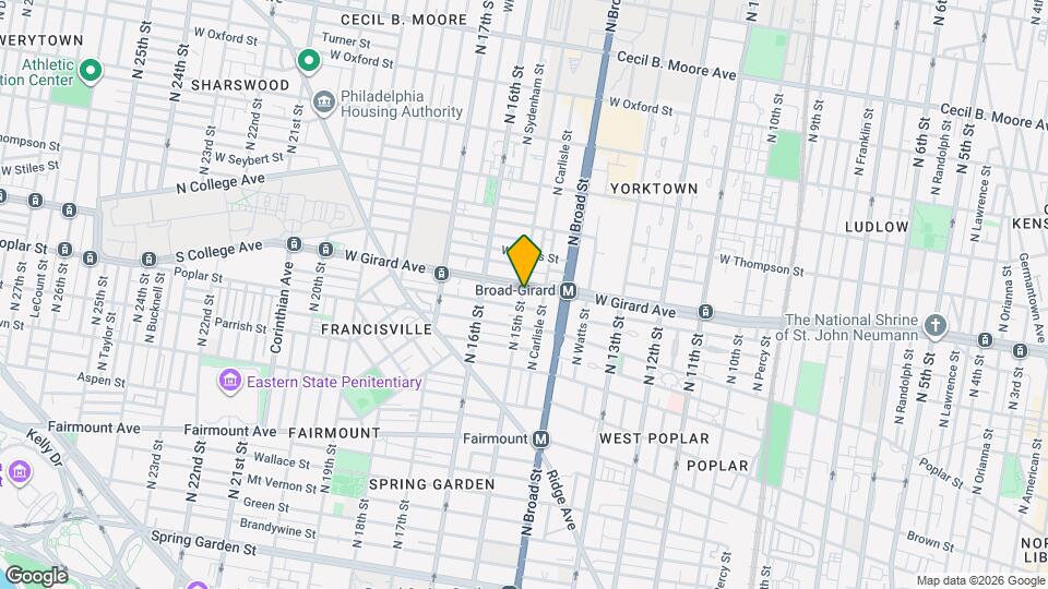 999 N 15th St Map and Location Details