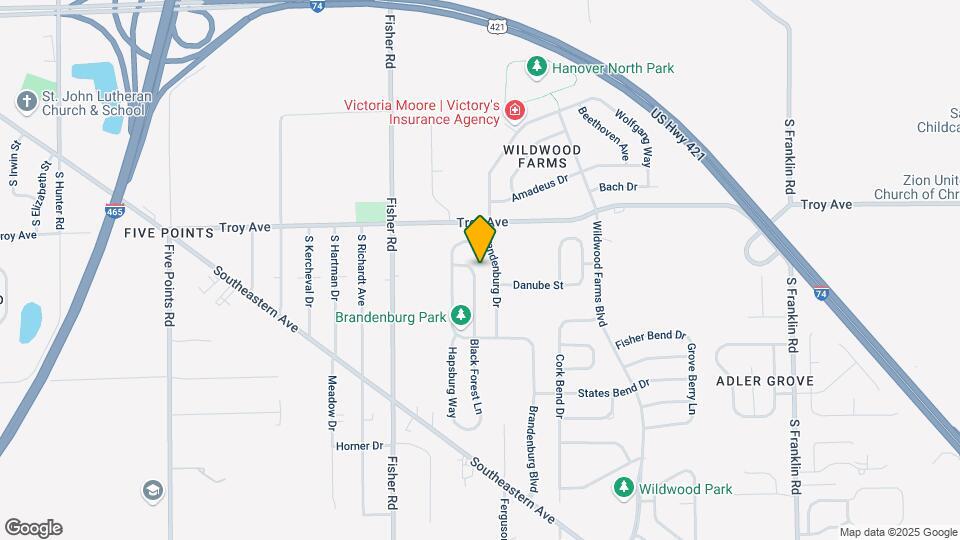 3103 Black Forest Ln Map and Location Details
