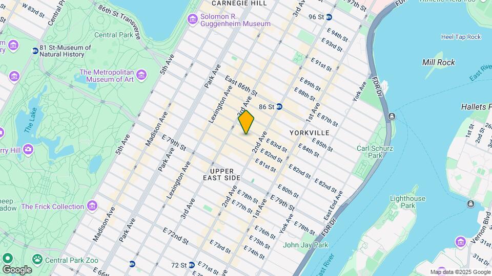 227 E 82nd St Map and Location Details