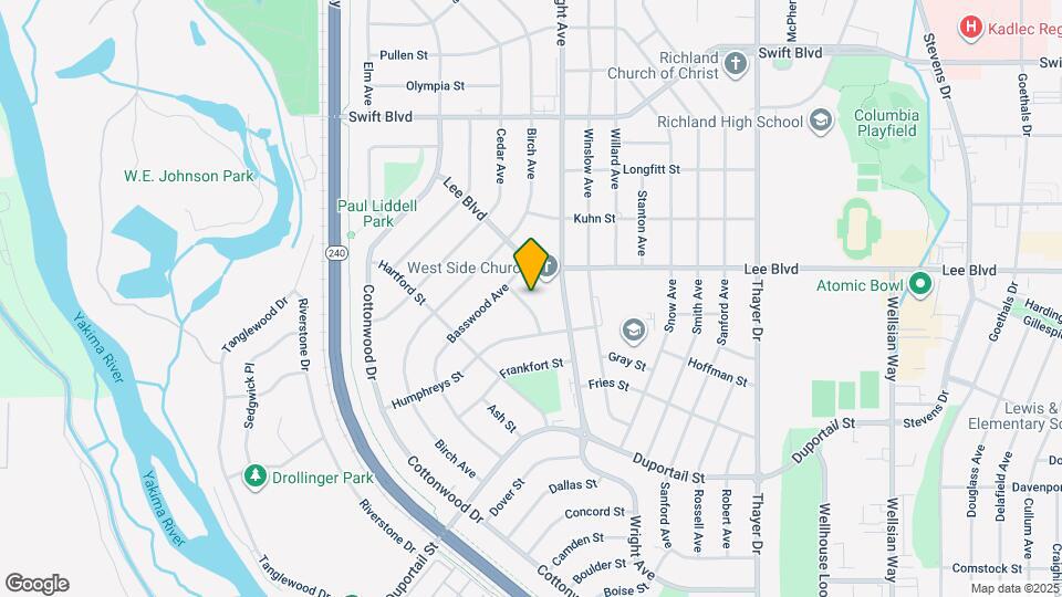 610 Jefferson St Map and Location Details