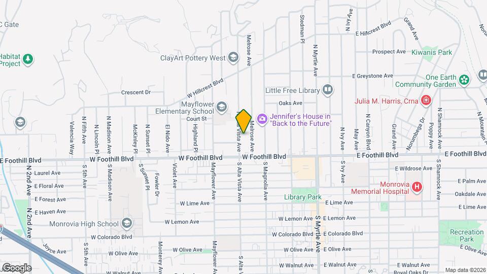 140 N Alta Vista Ave, Unit 140 Map and Location Details