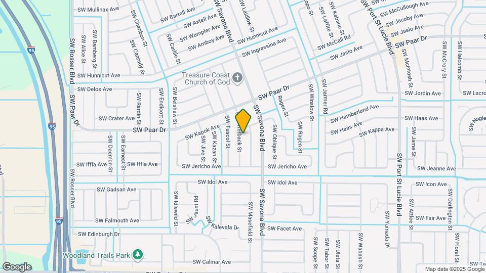 4243 SW Utterback St Map and Location Details